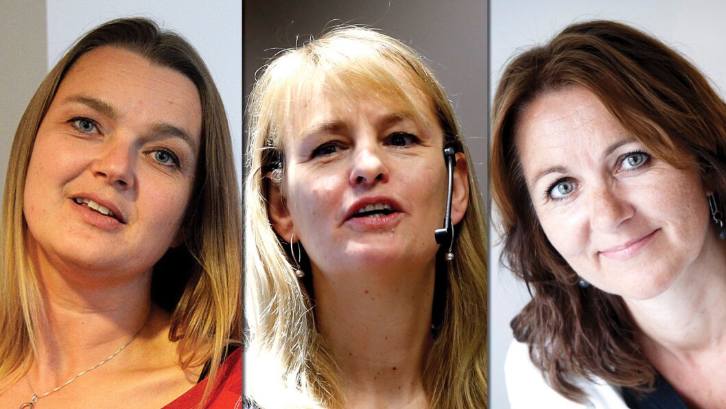 SI FRA: Det er budskapet fra Norsk Journalistlag, Mediebedriftenes Landsforening og Norsk Redaktørforening. Fra venstre - Hege Iren Frantzen, Randi Øgrey og Reidun Kjelling Nybø. SI FRA: Det er budskapet fra Norsk Journalistlag, Mediebedriftenes Landsforening og Norsk Redaktørforening. Fra venstre - Hege Iren Frantzen, Randi Øgrey og Reidun Kjelling Nybø.