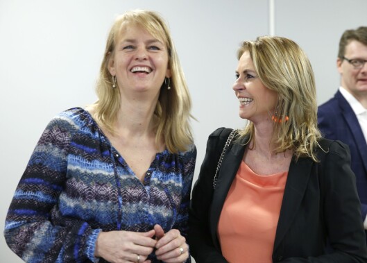 MBL-direktør Randi Øgrey - her sammen med tidligere medieleder Ellen Arnstad på opplagspresentasjon våren 2015. MBL-direktør Randi Øgrey - her sammen med tidligere medieleder Ellen Arnstad på opplagspresentasjon våren 2015.