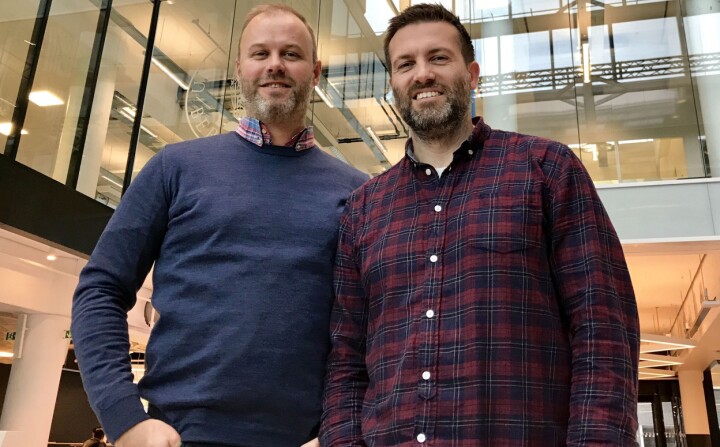 Carat-sjef Stian Jansen og Alexander Solberg, som skal lede vestlandskontoret.