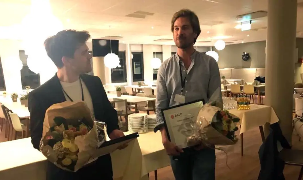 PRISVINNERE: Vegard Venli og Eiliv Frich Flydal. PRISVINNERE: Vegard Venli og Eiliv Frich Flydal.