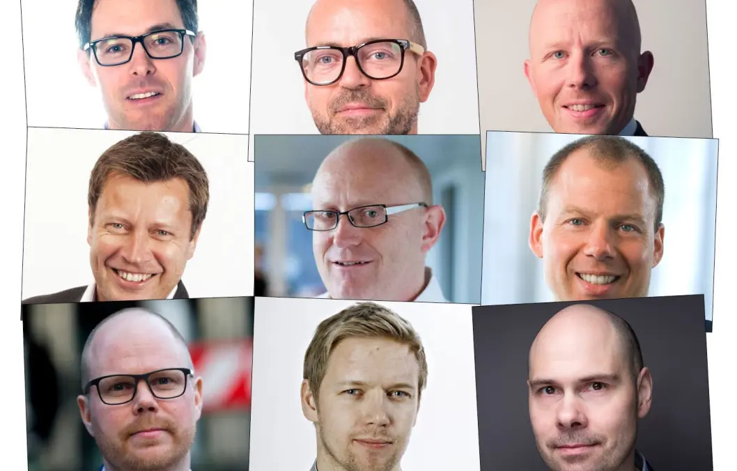 Øverst fra venstre: Jérôme Franck-Sætervoll, Ole André Skarbøvik, Rune Frøysa. I midten: Trygve Rønningen, Christian Birkeland og Jostein Viksøy. Nederst, fra venstre: Gard Steiro, Eirik Winsnes og Anders Opdahl. Øverst fra venstre: Jérôme Franck-Sætervoll, Ole André Skarbøvik, Rune Frøysa. I midten: Trygve Rønningen, Christian Birkeland og Jostein Viksøy. Nederst, fra venstre: Gard Steiro, Eirik Winsnes og Anders Opdahl.