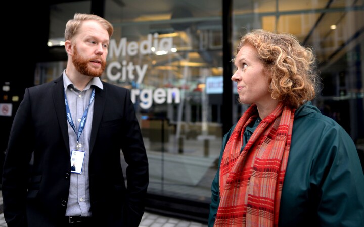 Klubblederne Christian Nicolaisen (BT) og Linda Hilland (BA) har ikke mye til overs for et PR-byrå som nabo. Klubblederne Christian Nicolaisen (BT) og Linda Hilland (BA) har ikke mye til overs for et PR-byrå som nabo.
