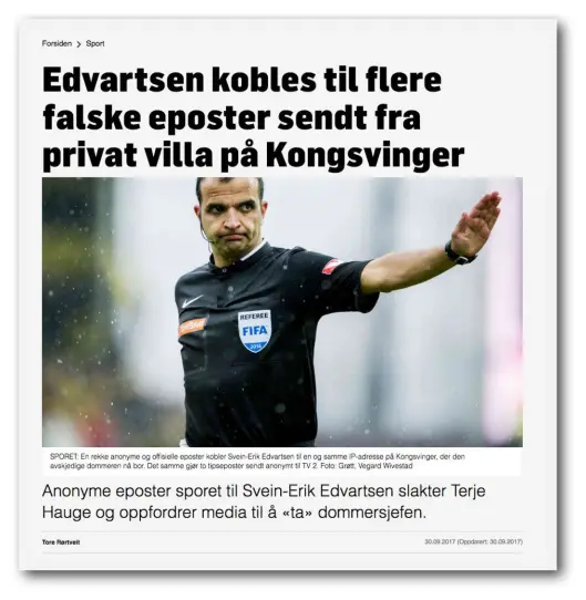 TV 2s innklagede reportasje. TV 2s innklagede reportasje.