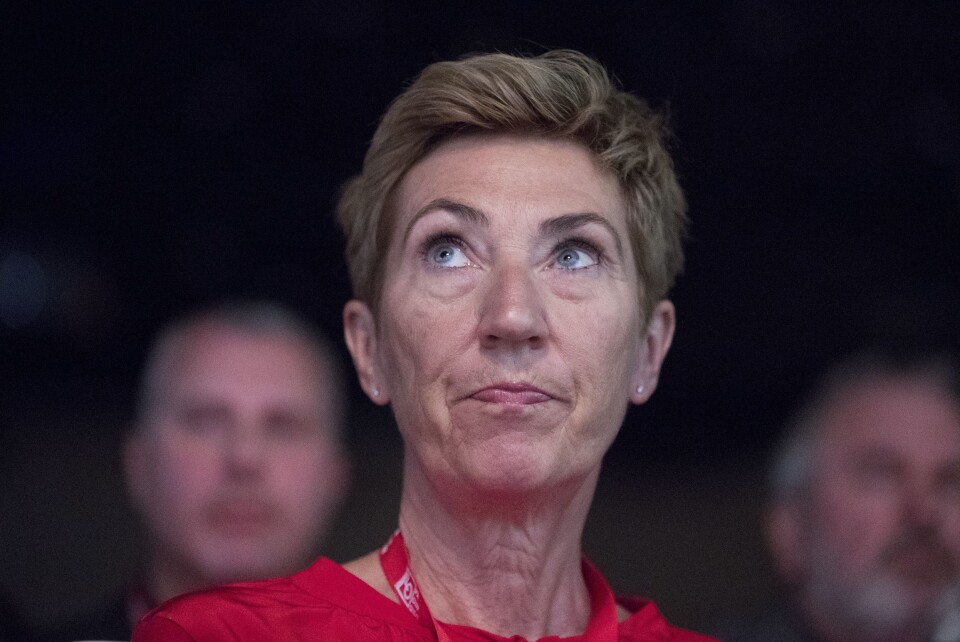 Peggy Hessen Følsvik når LO-kongressen åpner. Foto: Terje Pedersen / NTB scanpix Peggy Hessen Følsvik når LO-kongressen åpner. Foto: Terje Pedersen / NTB scanpix