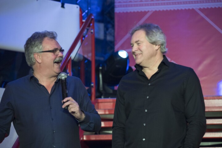TV 2s kommentatorpar Harald Bredeli og Bent Svele. Foto: Vidar Ruud / NTB scanpix