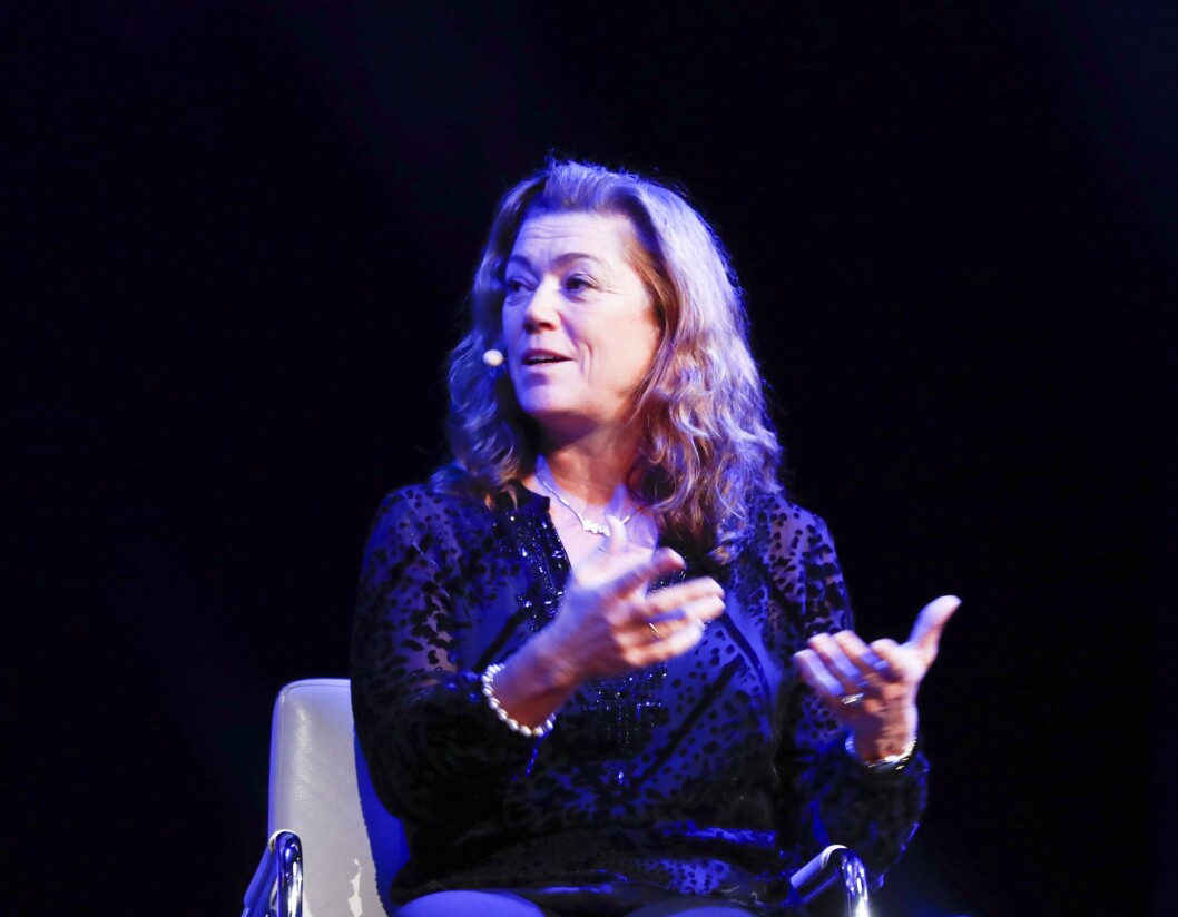 Kristin Skogen Lund, toppsjef i NHO. Her på Aftenpostens teknologikonferanse i høst. Kristin Skogen Lund, toppsjef i NHO. Her på Aftenpostens teknologikonferanse i høst.