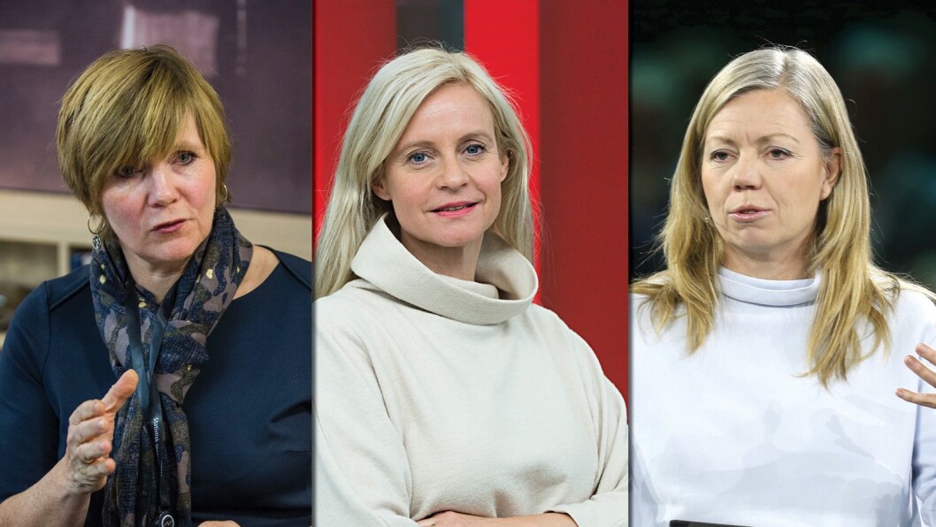SKAL REFLEKTERE, fra venstre: Christine Meyer, Karianne Solbrække og Trine Eilertsen. SKAL REFLEKTERE, fra venstre: Christine Meyer, Karianne Solbrække og Trine Eilertsen.