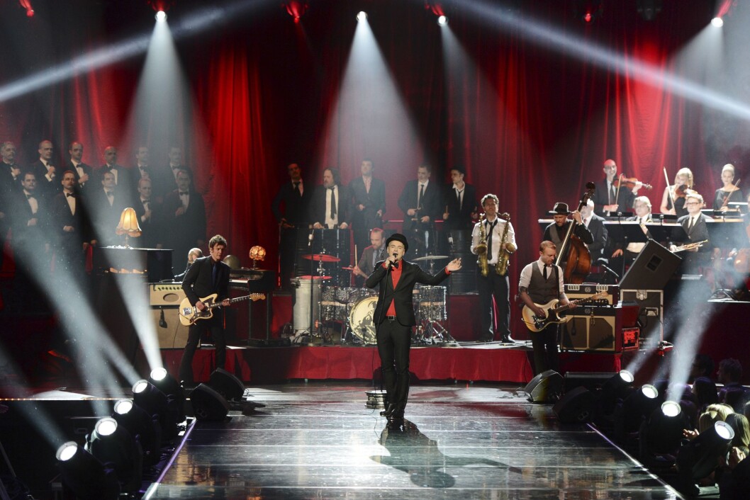 Her fra Spellemannsprisen 2013 - da Kaizers Orchestra ble kåret til Årets spellemann. Her fra Spellemannsprisen 2013 - da Kaizers Orchestra ble kåret til Årets spellemann.
