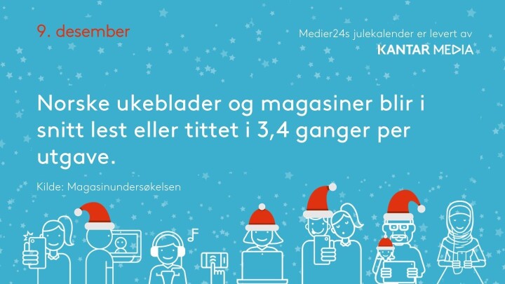 Hvor ofte åpner vi ukebladene eller magasinene vi leser? Bak niende luke finner du svaret
