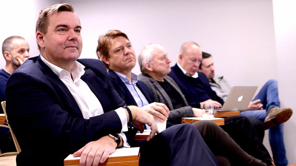 Bauer Media-sjef Lasse Kokvik (t.v.) og P4-sjef Kenneth Andresen kan smile for det som ser ut til å bli et godt gjennomført «DAB-år».