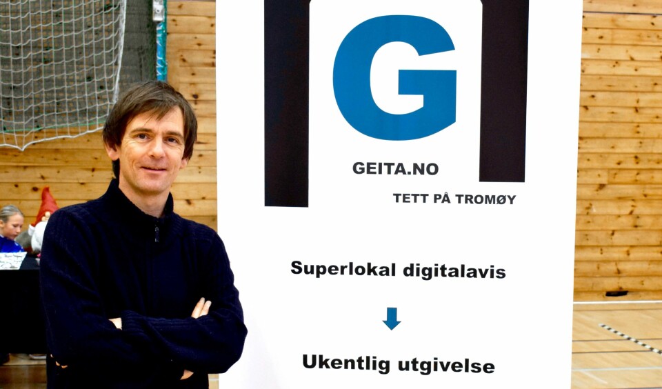 Esben Holm Eskelund er initativtaker og avisgrunder for Geita.no.