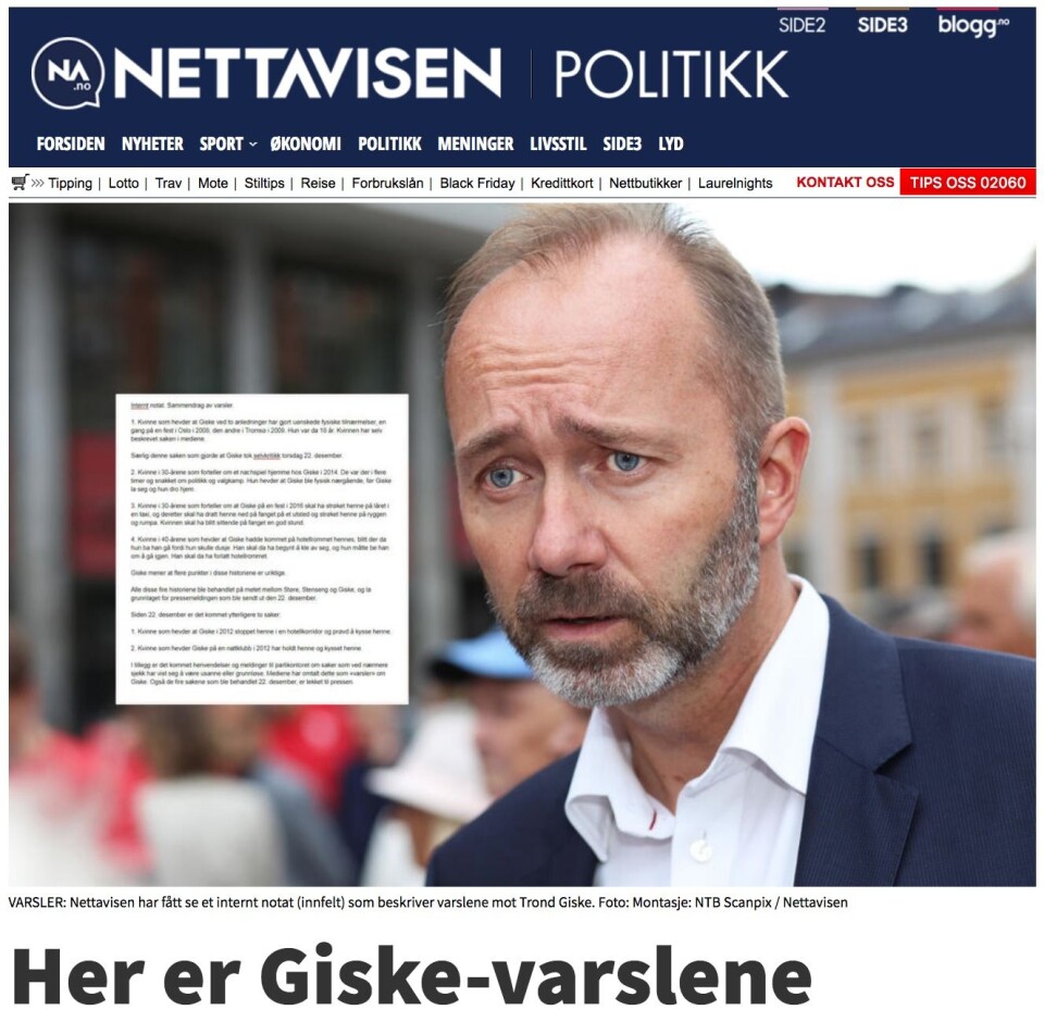 Nettavisens omtale torsdag kveld. Nettavisens omtale torsdag kveld.