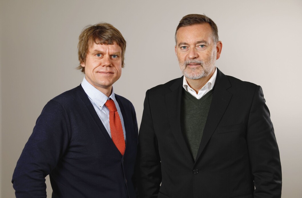 Jan-Erik Larsen (t.h.) henter Åsmund Prytz til det stadig voksende PR-byrået. Jan-Erik Larsen (t.h.) henter Åsmund Prytz til det stadig voksende PR-byrået.