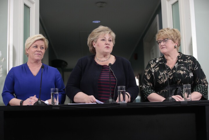 Høyre, FrP og Venstre vil endre mediestøtten og skrote dagens NRK-lisens: Dette har partiene blitt enige om