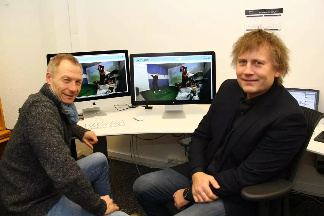 Sveinung W. Jensen til venstre og Fridtjof Nygaard til høyre. Jensen forlater redaktørstolen i Lister med umiddelbar virkning, mens Nygaard tar over redaktøransvaret i de tre sørlandsavisene.