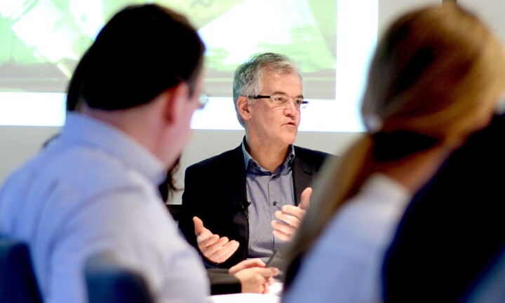 PFU-leder Alf Bjarne Johnsen i tirsdagens møte.