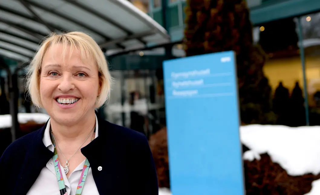 Distriktsdirektør Grethe Gynnild-Johnsen i NRK. Distriktsdirektør Grethe Gynnild-Johnsen i NRK.