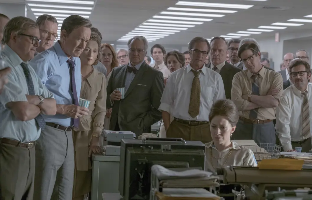 Fra den pressehistoriske spillefilmen «The Post». Fra den pressehistoriske spillefilmen «The Post».