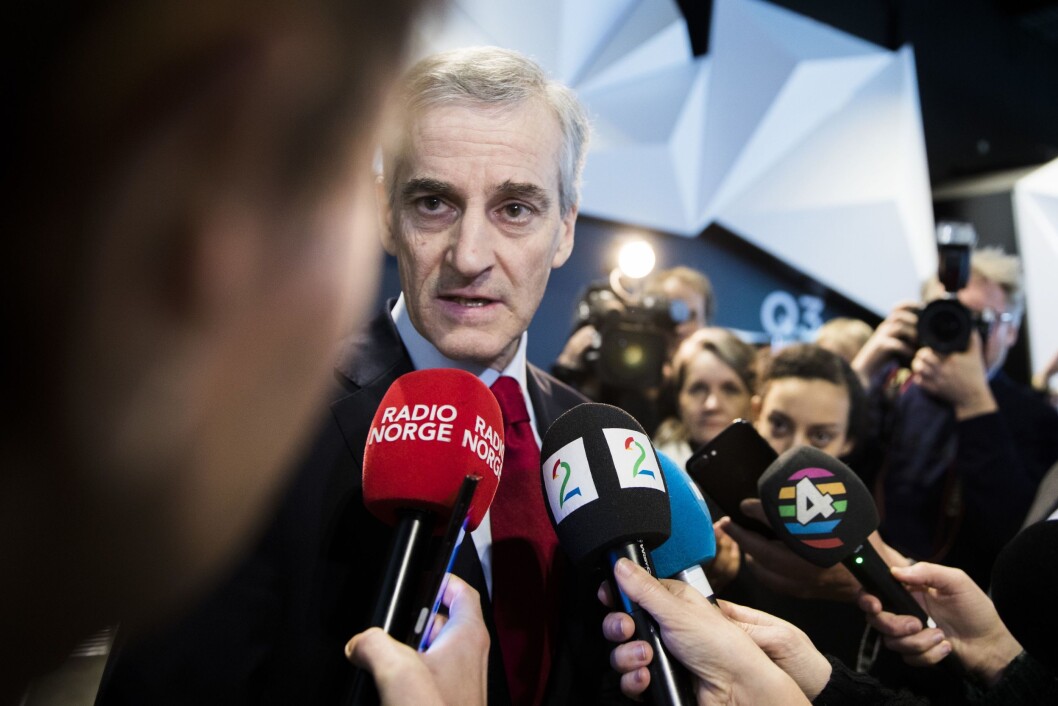 Arbeiderpartileder Jonas Gahr Støre - her under landsstyremøtet på Gardermoen tidligere denne uka. Arbeiderpartileder Jonas Gahr Støre - her under landsstyremøtet på Gardermoen tidligere denne uka.