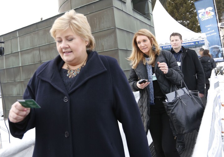 Statsminister Erna Solbergs tidligere statssekretær Julie Brodtkorb blir etter alt å dømme ny leder av Kringkastingsrådet. Arkivfoto fra 2014.