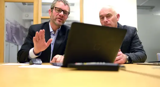 Fagsjef Geir Engen i MBL og ANFO-direktør Jan Morten Drange forteller om funnene. Fagsjef Geir Engen i MBL og ANFO-direktør Jan Morten Drange forteller om funnene.