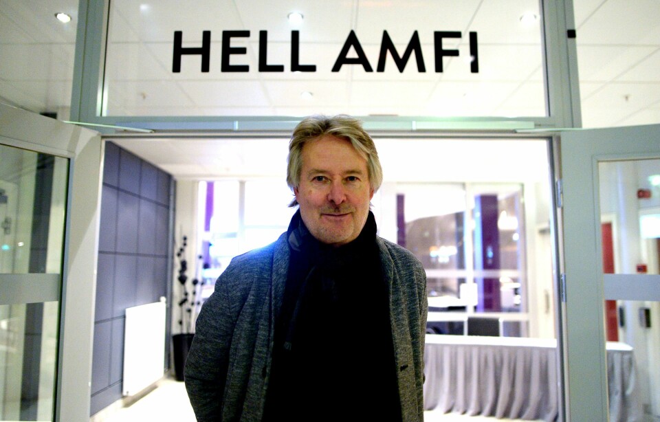LIVE FROM HELL: Schibsted-direktør Torry Pedersen besøkte trøndersk mediekonferanse fredag kveld.