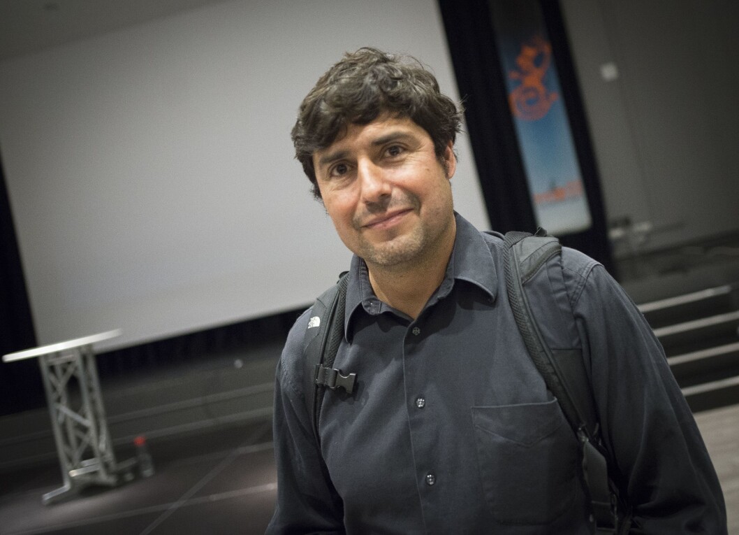 Den anerkjente pressefotografen Michael Robinson Chávez under Hellkonferansen 2018. Den anerkjente pressefotografen Michael Robinson Chávez under Hellkonferansen 2018.