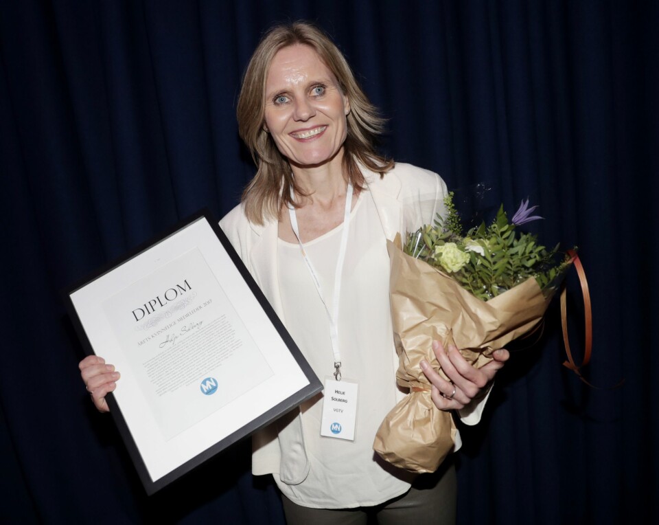 Under samme arrangement som den nevnte debatten, ble Helje Solberg kåret til «Årets kvinnelige medieleder».