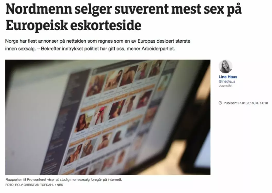 NRKs opprinnelige artikkel.