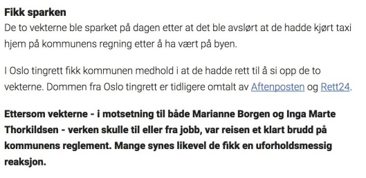 Fra Dagbladets omtale. Fra Dagbladets omtale.