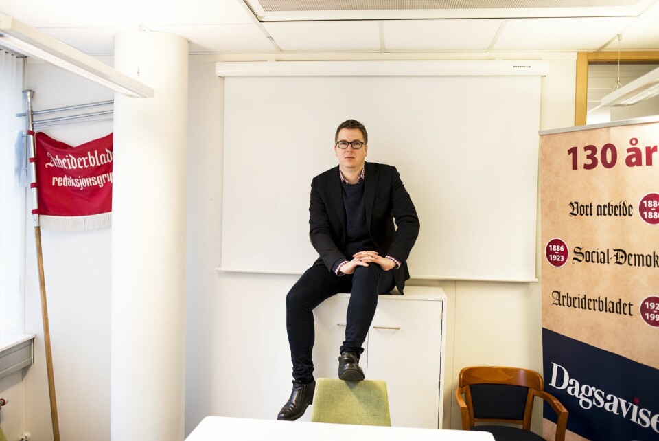 Sjefredaktør og administrerende direktør Eirik Hoff Lysholm i Dagsavisen.