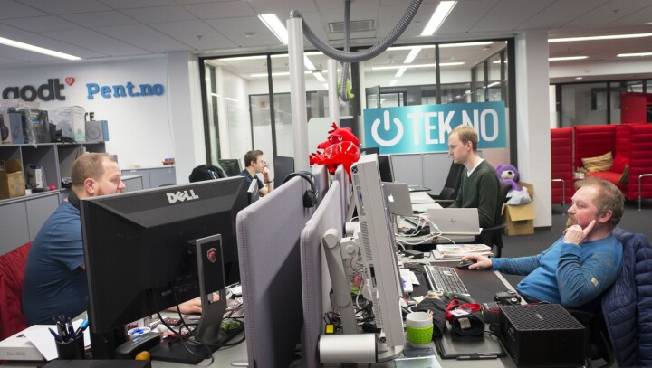 Deler av Tek.no-redaksjonen.