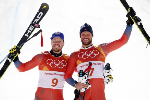 Det ble dobbelt norsk da Aksel Lund Svindal vant OL-gull i utfor menn og Kjetil Jansrud tok sølv i Jeongseon Alpine Centre torsdag. Det ble dobbelt norsk da Aksel Lund Svindal vant OL-gull i utfor menn og Kjetil Jansrud tok sølv i Jeongseon Alpine Centre torsdag.