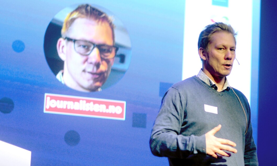 Martin Huseby Jensen, tidligere redaktør i fagbladet Journalisten. Her fra Fagpressedagen 2017. Martin Huseby Jensen, tidligere redaktør i fagbladet Journalisten. Her fra Fagpressedagen 2017.