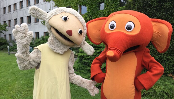 Perla og Fantorangen er to kjente figurer fra NRK Super.