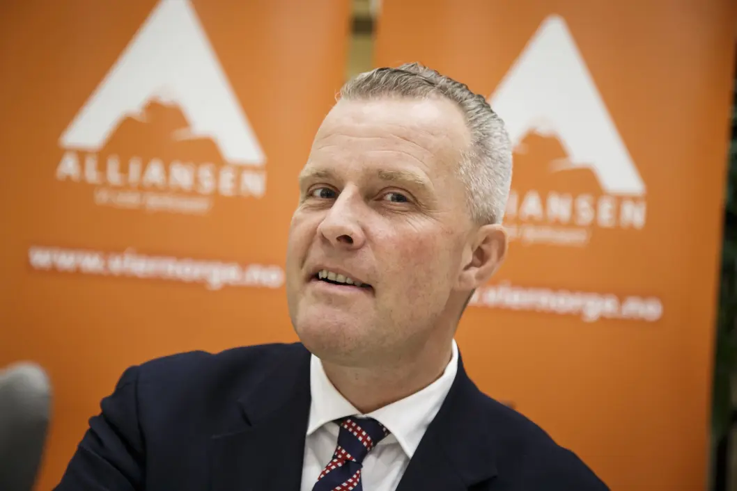 Hans Lysglimt Johansen her høsten 2016, da han lanserte partiet Alliansen under en markering i Oslo. Hans Lysglimt Johansen her høsten 2016, da han lanserte partiet Alliansen under en markering i Oslo.