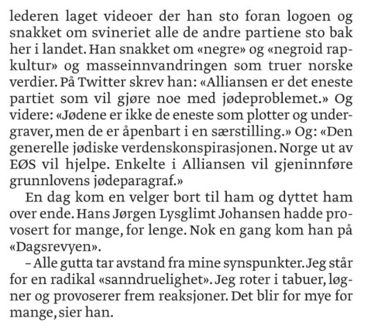 Avsnittene som Lysglimt Johansen klaget på. Avsnittene som Lysglimt Johansen klaget på.