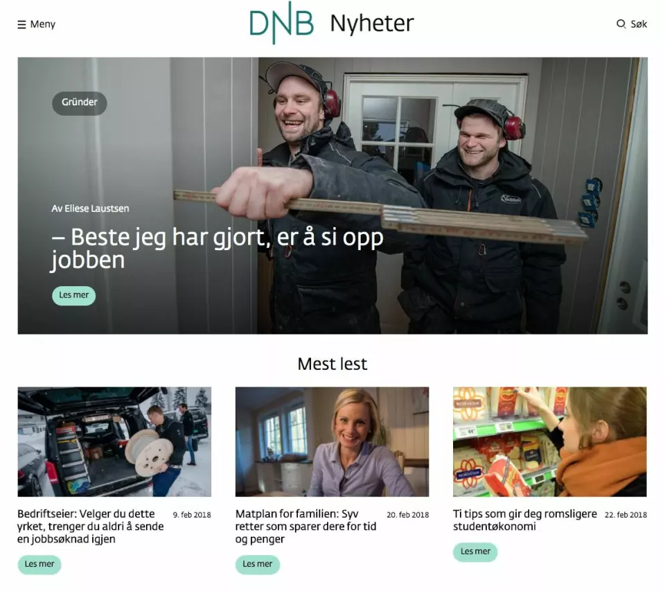 DNBfeed blir til DNB Nyheter.