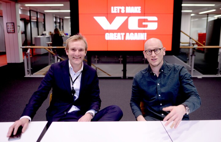 GREAT AGAIN? Kommersiell direktør Christian Haneborg og digitalredaktør Ola Stenberg kan juble for et godt OL.