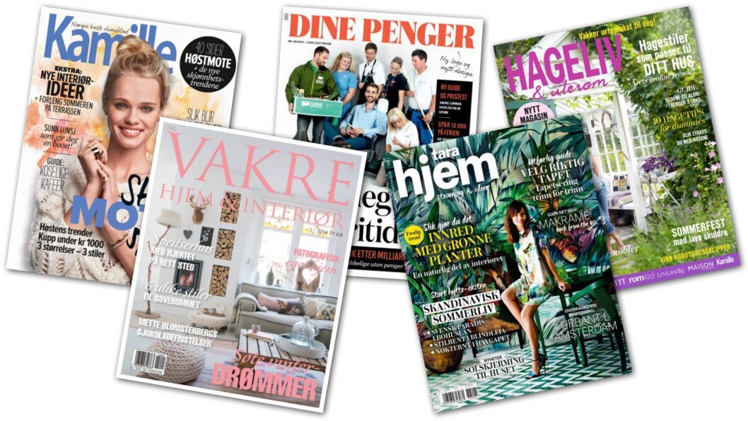 Disse magasinene hadde størst vekst i fjor. Disse magasinene hadde størst vekst i fjor.