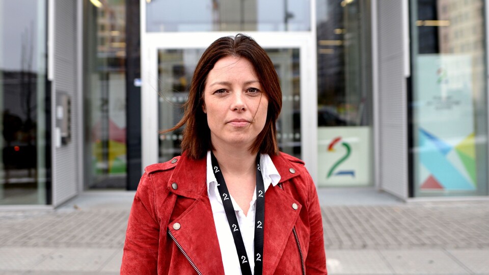 Sarah Willand foran selskapets nye lokaler i Oslo sentrum, mellom Barcode og Operaen. Sarah Willand foran selskapets nye lokaler i Oslo sentrum, mellom Barcode og Operaen.