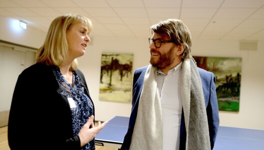 MBL-direktør Randi S. Øgrey og BA-sjef Sigvald Sveinbjørnsson på forrige ukes opplagspresentasjon. MBL-direktør Randi S. Øgrey og BA-sjef Sigvald Sveinbjørnsson på forrige ukes opplagspresentasjon.