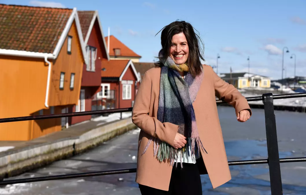 HJEMME: I Kragerø er Veronica Westhrin hjemme. Hun skal tilbake etter årene i USA. Men nå er fokuset å gjøre en god jobb for NRKs seere, lyttere og lesere fra Washington D.C.