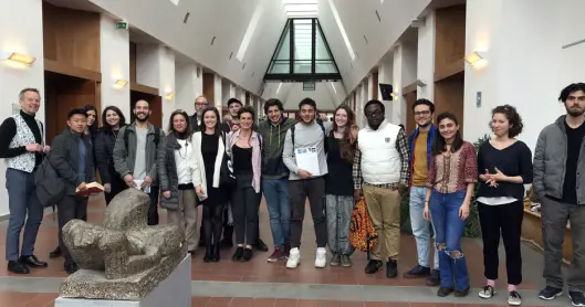 BLE GREPET: Diplomatstudentene i Siena studerte Emma Gonzáles’ tale denne uken. De ble også grepet av 18-åringen fra Florida. BLE GREPET: Diplomatstudentene i Siena studerte Emma Gonzáles’ tale denne uken. De ble også grepet av 18-åringen fra Florida.