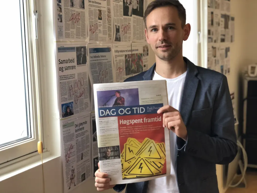 Gregor Falkner til Dag og Tid. Gregor Falkner til Dag og Tid.