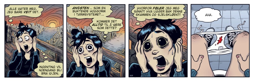 Svenske Lina Neidenstam har vunnet innpass med «Zelda» i Dagbladet, Bergens Tidende, Stavanger Aftenblad, Sydsvenskan, Information, Pondus, og et tyvetalls norske aviser. Her tar hun opp det urkvinnelige temaet mensen. Svenske Lina Neidenstam har vunnet innpass med «Zelda» i Dagbladet, Bergens Tidende, Stavanger Aftenblad, Sydsvenskan, Information, Pondus, og et tyvetalls norske aviser. Her tar hun opp det urkvinnelige temaet mensen.