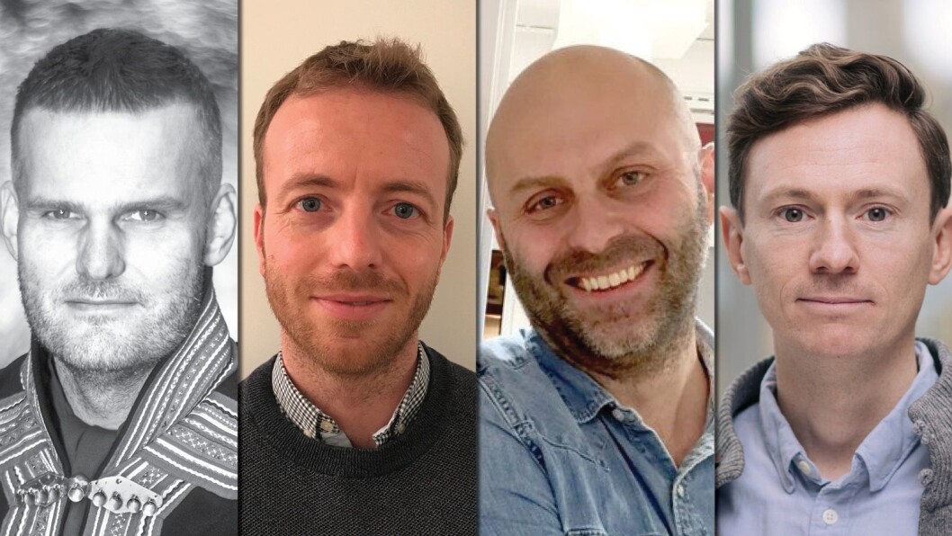 FÅR PRIS, fra venstre: Kenneth Hætta, Harald Amdal, Thor Harald Henriksen og Eirik Linaker Berglund. FÅR PRIS, fra venstre: Kenneth Hætta, Harald Amdal, Thor Harald Henriksen og Eirik Linaker Berglund.