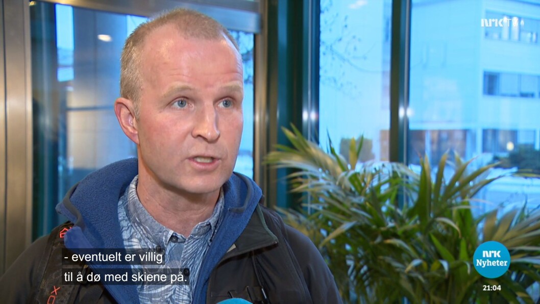 Fra Dagsrevyen i påsken. Fra Dagsrevyen i påsken.
