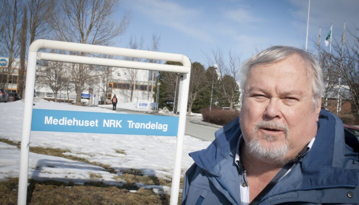 Journalist og programleder Tron Soot-Ryen i NRK - her fra sin arbeidsplass på Tyholt i Trondheim.