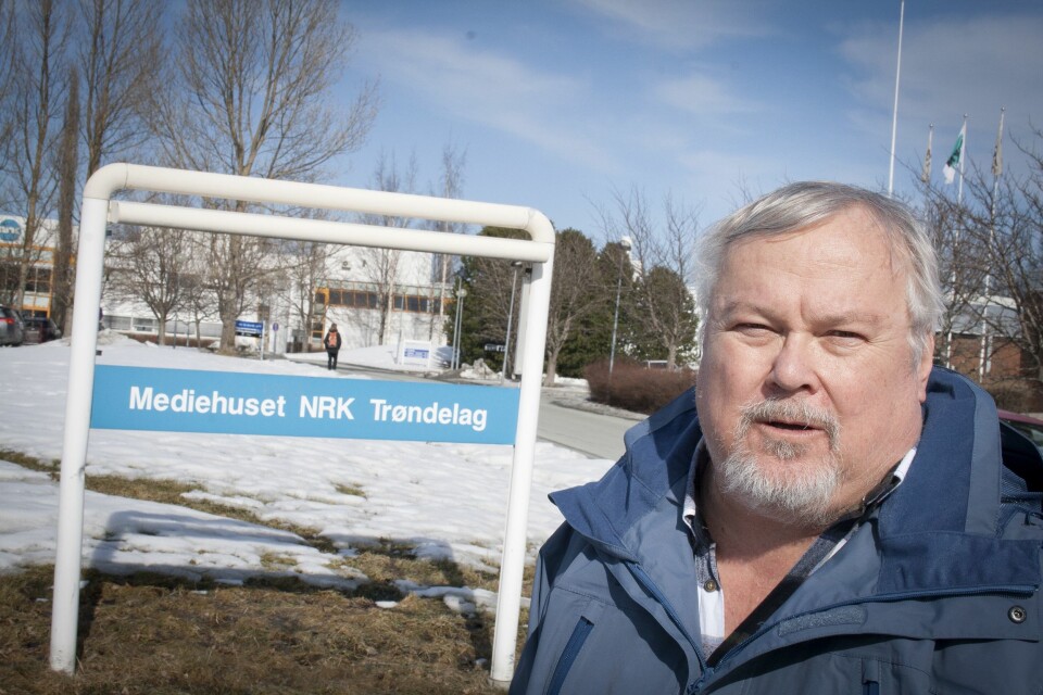 Journalist og programleder Tron Soot-Ryen i NRK - her fra sin arbeidsplass på Tyholt i Trondheim.